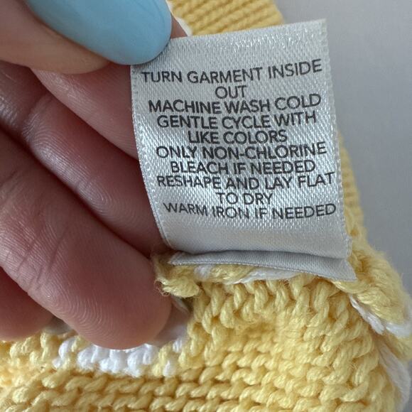 CJ Banks Women’s 2X Boho Chic Yellow Striped 3/4 Sleeve Knit Tunic Sweater Fall - Picture 6 of 10